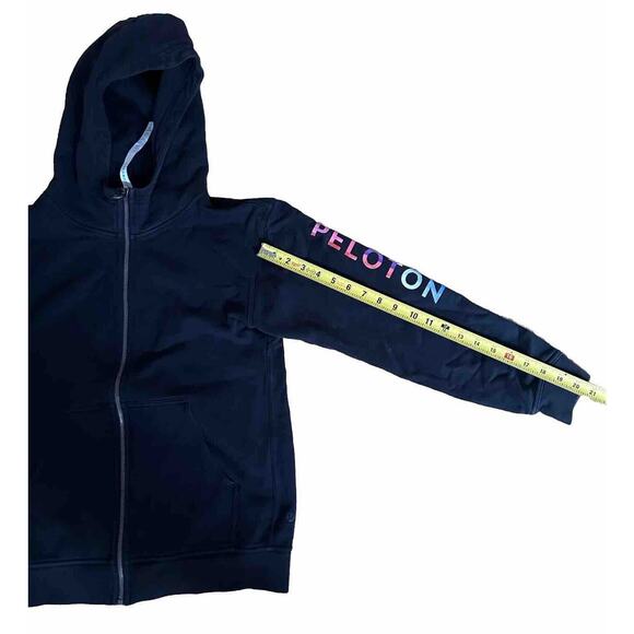 Lululemon x Peloton Hoodie Women’s 6 All Yours Full Zip Black Terry Sweater - Picture 8 of 16